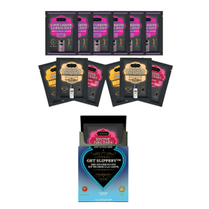 Set 12 Sachets Kama Sutra Néctar Divino + Amor Líquido "Get Wet"