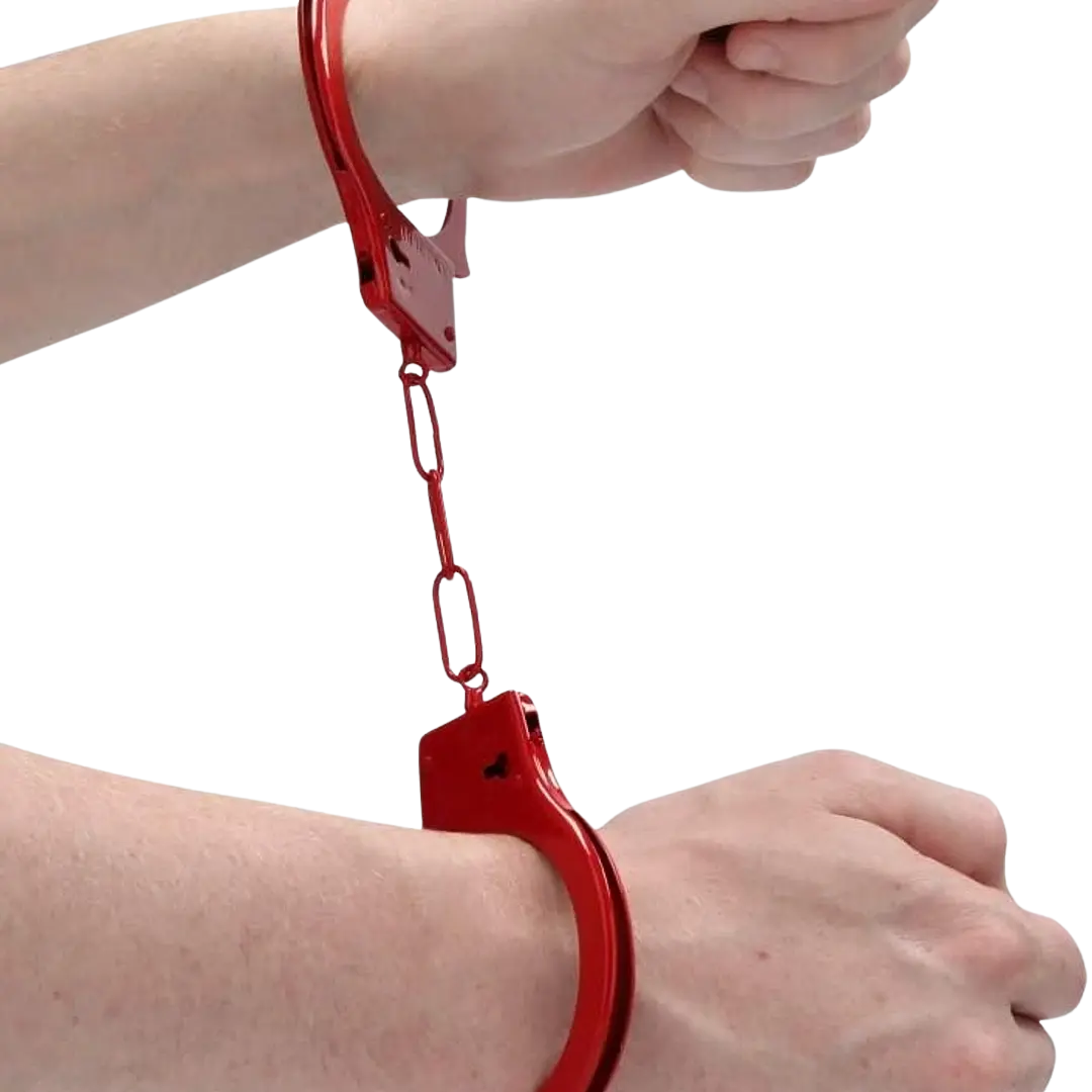 Esposas Metálicas Rojas Shots