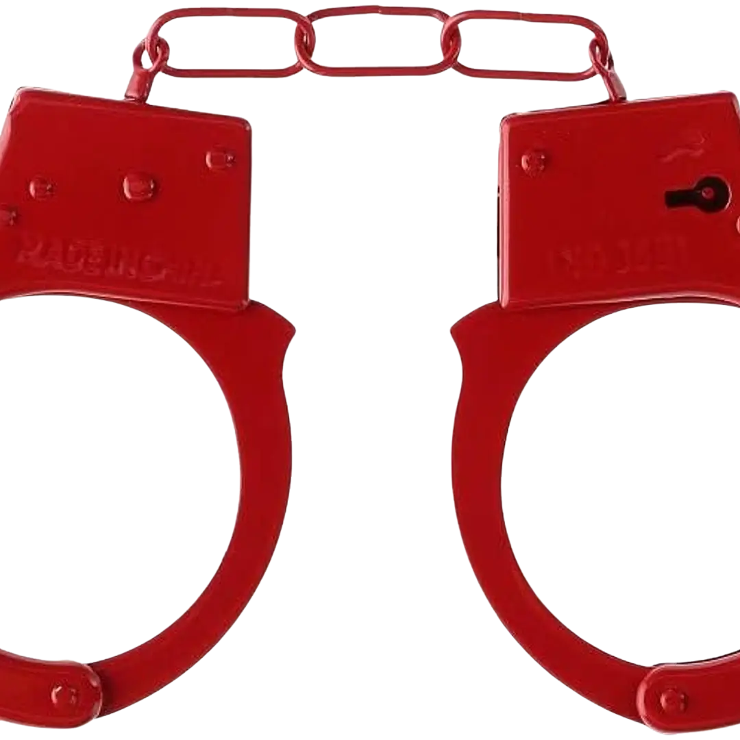 Esposas Metálicas Rojas Shots - Imagen 2