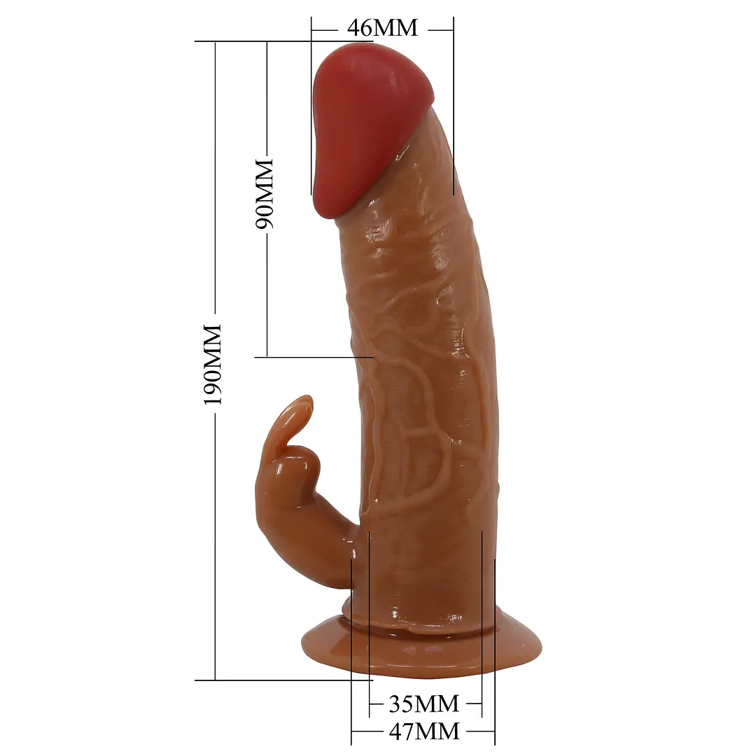 Dildo Vibrador Conejo con Arnés Marion - Imagen 3