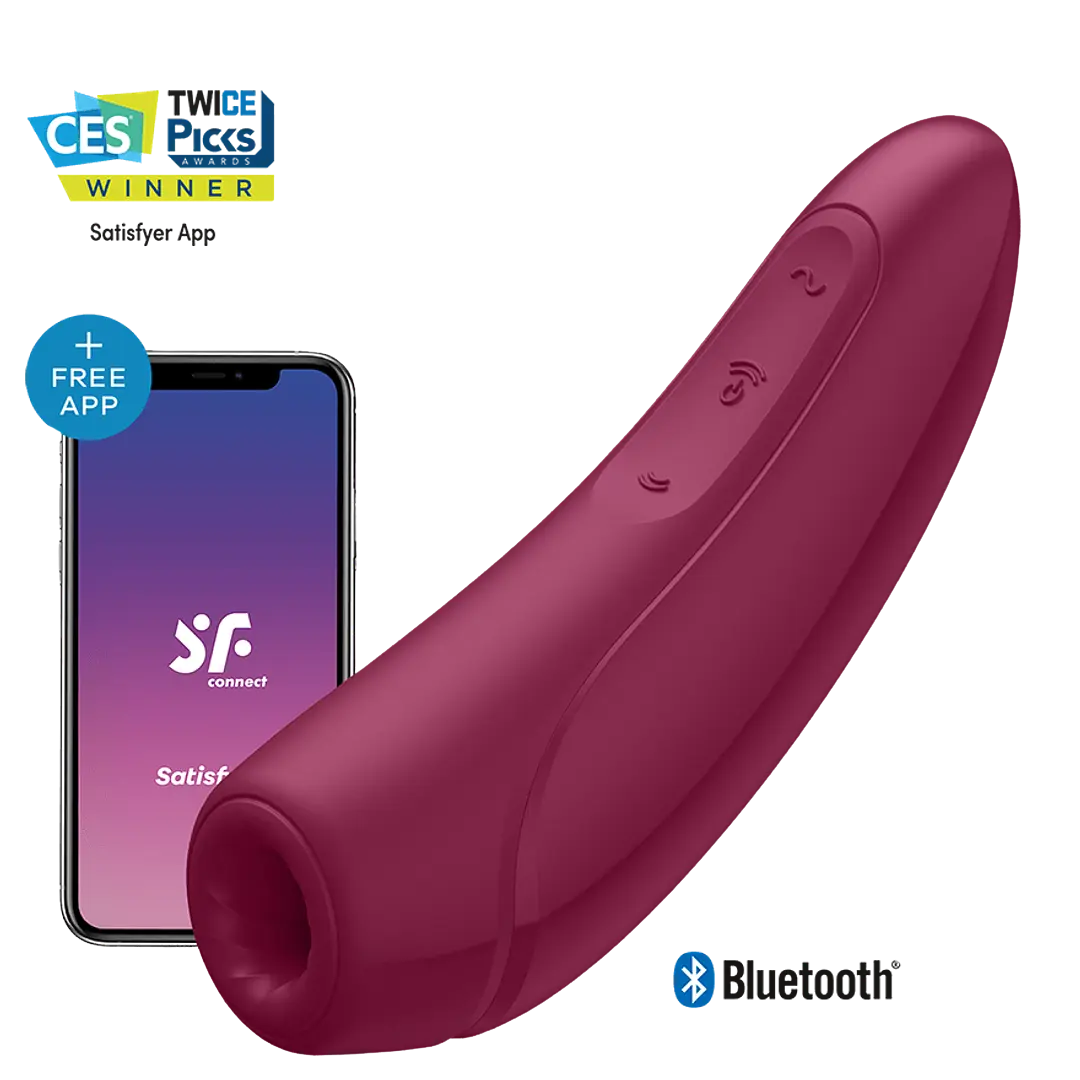 Vibrador Con Pulso De Aire Satisfyer Curvy 1+ Control App - Imagen 5